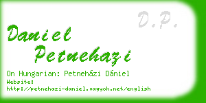 daniel petnehazi business card