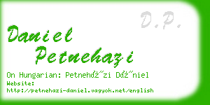 daniel petnehazi business card